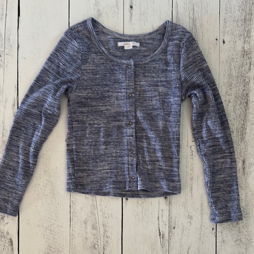 O'Neill Girls Blue Striped Knit Top
